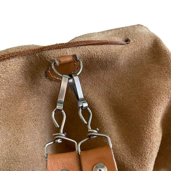 EUC Handmade Mexican Leather and Suede Knapsack - Picture 5 of 10